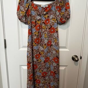 Emma & Michele Floral Midi Dress
